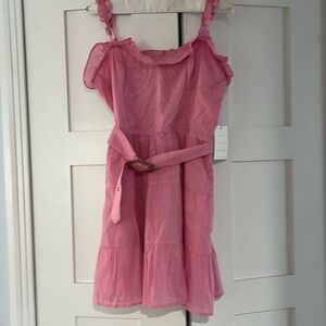Mumu pink belted dress never worn